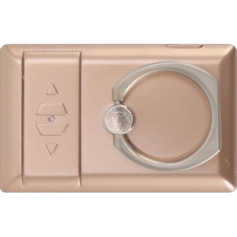 Briquet électrique avec anneau de téléphone, coupe-vent, rechargeable USB, sans flamme, couleur or. (1/5)