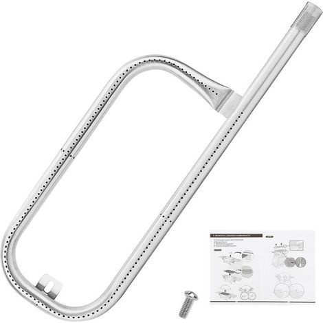 Tube de brûleur 43cm en acier inoxydable 304 – Compatible Weber Q100 Q120 Q1000 Q1200 – Chaleur uniforme pour barbecue (1/5)