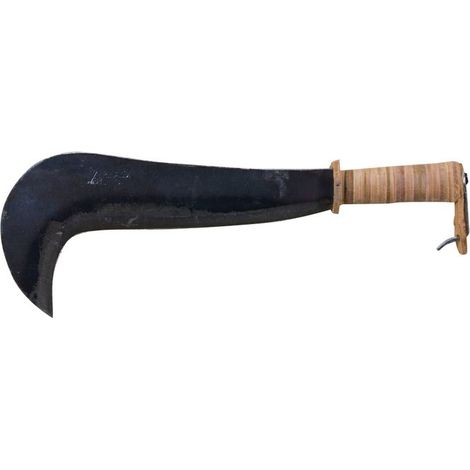 Roncola galizzi art.4 acciaio forgiato,manico cuoio,cm.45 - Salone