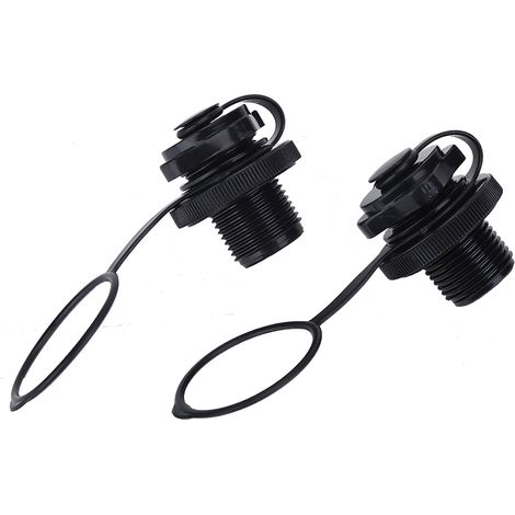GARRYFIZH Lot de 2 valves à vis de rechange pour canot pneumatique, radeau ou bateau de piscine.