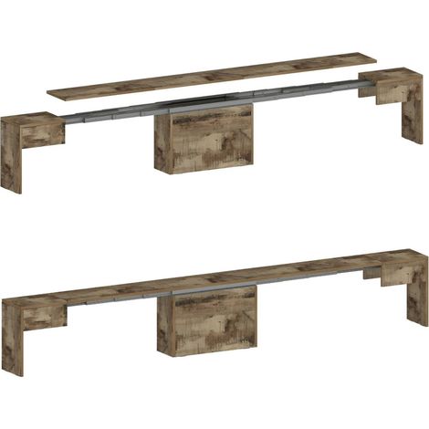 Dmora - Banco Yutu, Asiento para mesa de comedor, Banco individual extensible, 290x25h45 cm, Arce