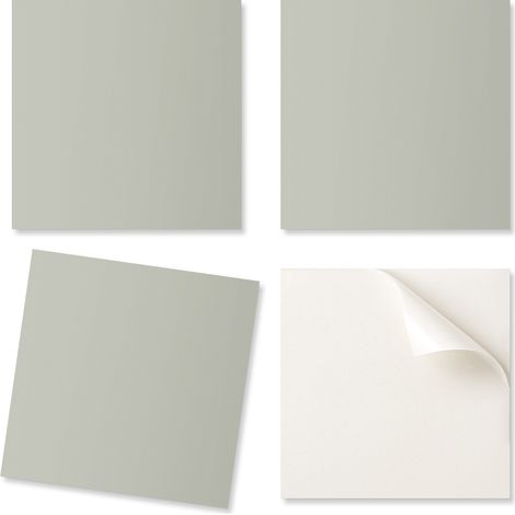 Juego de baldosas de vinilo estampadas - Decoraci贸n de dormitorio, color gris verdoso, 20x20x20 cm
