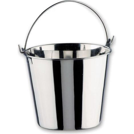 Seau à glace en acier inoxydable pour bouteilles de 14 litres  Seau à glace pour vin et champagne  28 cm x 21 cm  Compatible (1/5)