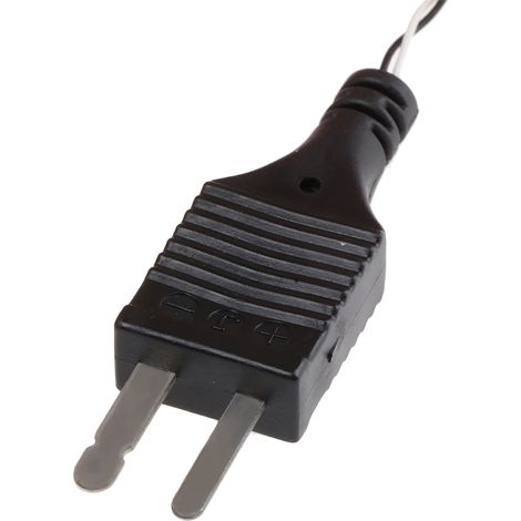 Thermocouple type J Ø 1/0.2mm, L 1m, +250°C max à Fiche mâle miniature ( Prix pour 1 ) (1/2)