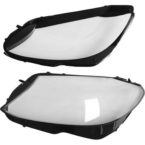 1 transparent PC car left front headlight cover, headlight housing transparent outer cover suitable for Mercedes-Benz (1/4)
