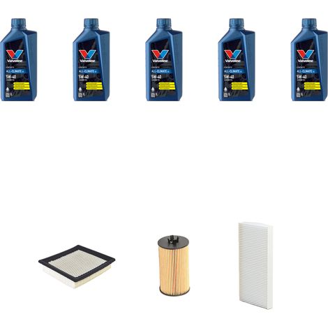 Kit tagliando 3 FILTRI e 5L OLIO compatibile con Fiat Croma II 1.8 MPI 103kw dal 2005 (1/5)