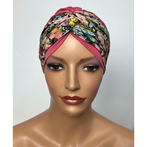 Turbante María entrelazado bm103/256 gorro para la cabeza también después de la quimioterapia (1/5)