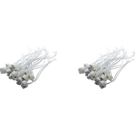 Lot de 30 blanc MR16 GU5 3 céramique base prise LED lampe lampe support (1/5)