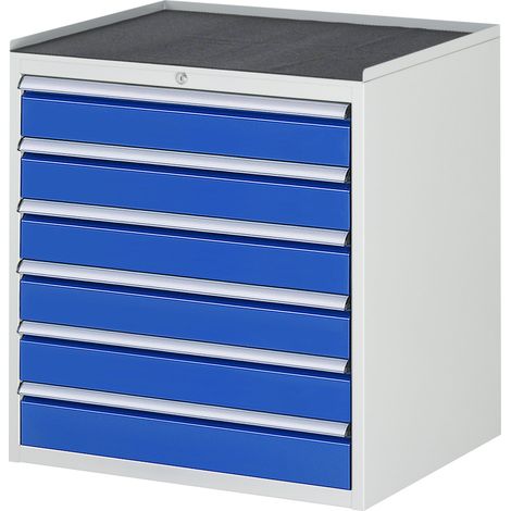 Rau Schubladenschrank m. Anti-Rutsch-Matte 6 Schubl.-XL 6x120mm (1/5)