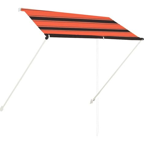 Tenda da Sole Tenda parasole Retrattile 200x150 cm Arancione e Marrone (1/4)
