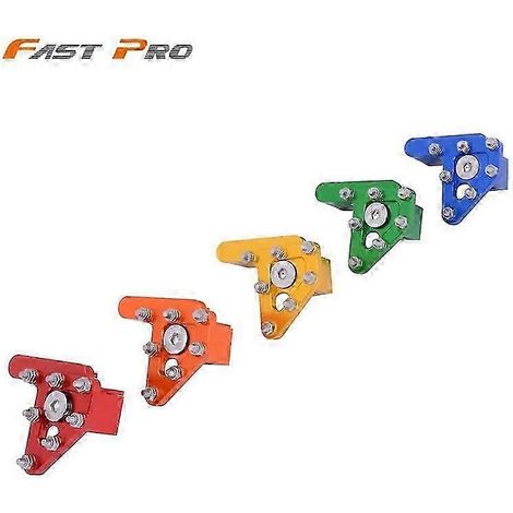 Levier de pédale de frein arrière en aluminium usiné CNC pour moto Kawasaki KX250 KX 250 2019-2020 KX250F KXF250 2006-2018, protège-tibias et genoux (vert) (1/5)