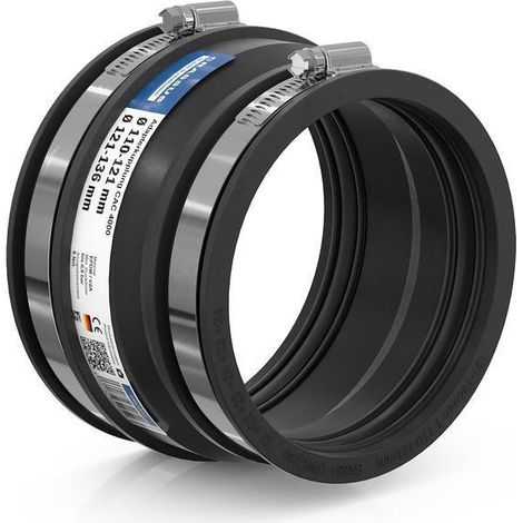 CR Adapterkupplung CAC 4000, bis 0,6 bar (121-136mm auf 110-121mm), EPDM / V2A (1/3)