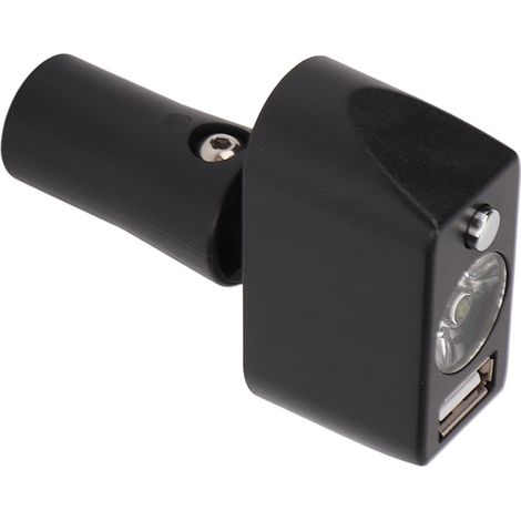 Contrôleur d'Éclairage LED pour Fauteuil Roulant avec Port USB et Connecteur XLR, Réglable à 360° (1/5)
