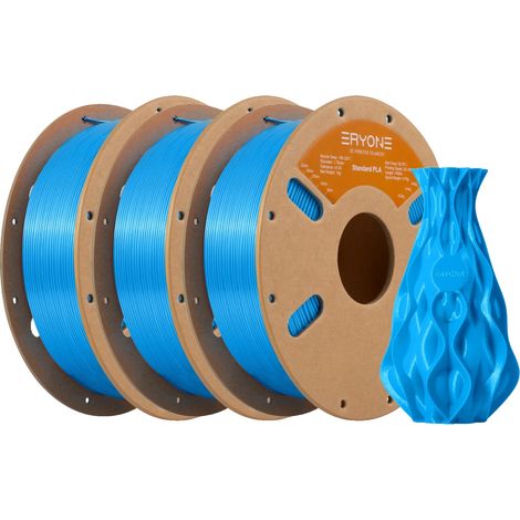 Filamento PLA, diametro 1,75 mm, materiale di alta qualità per stampa 3D, blu - 3 kg (1/2)