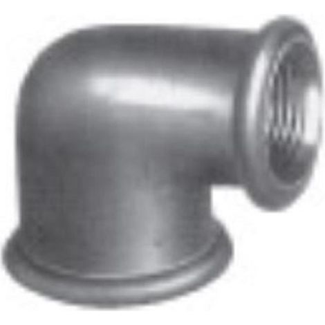 Coude 90° fonte galva FF - Diamètre : 2''