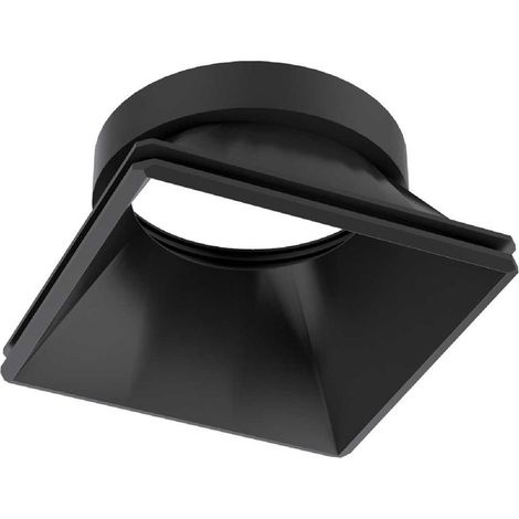 Riflettore Quadrato Fisso Dynamic Alluminio Nero (1/4)