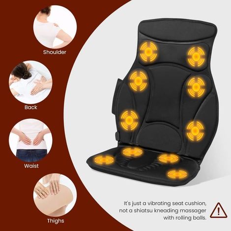 Siège de Massage - CELLUSTOP - Shiatsu Noir - 5 Modes - 3 Vitesses - Fonction Chaleur (1/5)