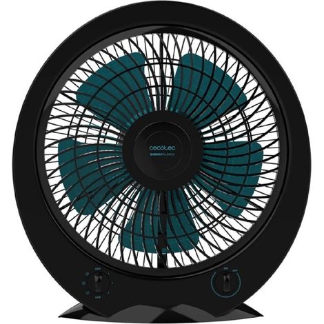 Cecotec Ventilador de Suelo Cuadrado Box Fan EnergySilence 4500 Power Box Black. 45W, Diámetro 12 Pulgadas, 5 Aspas (1/4)