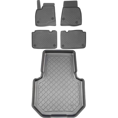 Juego de alfombrillas para coche y maletero para Tesla Model S Coupé (de julio de 2012 a marzo de 2015).
