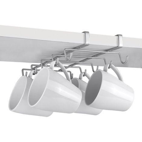 Étagère, porte-gobelet, revêtement polythermique, argenté, SpiderMug (1/5)