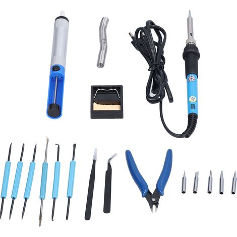 Fer à souder électrique 220V portable avec pointe anti-choc - Idéal pour réparations électroniques et circuits imprimés (1/5)