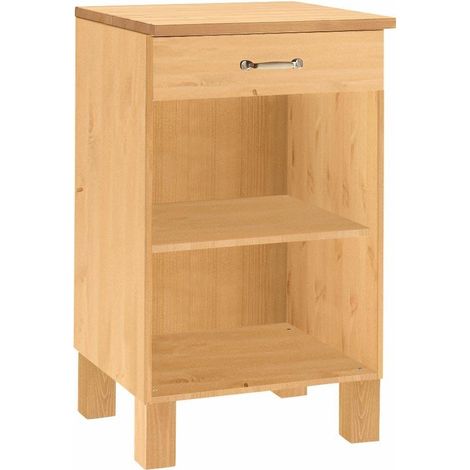 Alby-Armoire avec 1 tiroir en cire teintée (1/3)
