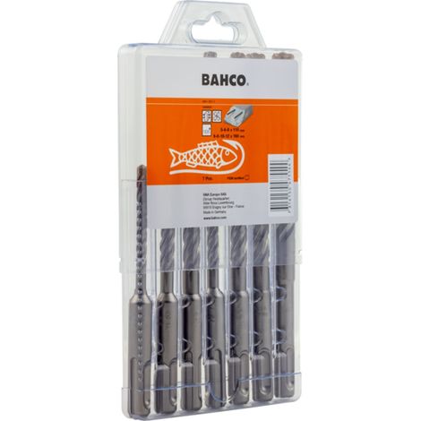Bahco Bohrersatz für armierten Beton SDS-plus 4C - 7-tlg. (1/3)