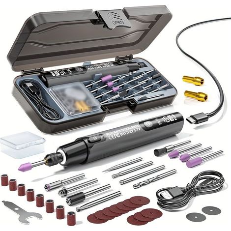 40-in-1-mini-elektrobohrmaschine-mit-6-gang-handrotationswerkzeug-schleif-polier-und-gravierwerkzeug-sowie-lcd-bildschirm-215013066 (1/5)