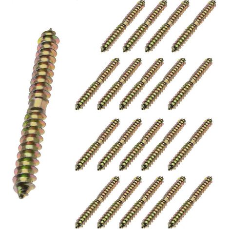 20 vis à bois autotaraudeuses à double extrémité M8x60mm (1/5)