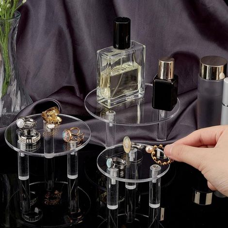 Présentoir en acrylique YX042 pour bijoux et cosmétiques - Présentoir pour bijoux, accessoires pour cheveux et cosmétiques (1/5)