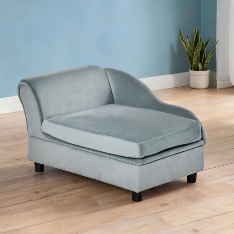 Couchage pour chien coloris gris clair 76 x 45 x 43 cm (1/5)