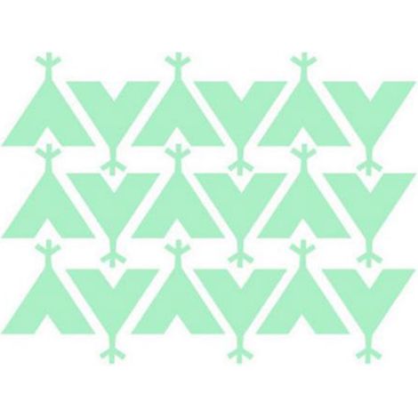 Adorables tentes – Stickers muraux phosphorescents pour salon, chambre et décoration intérieure (1/5)