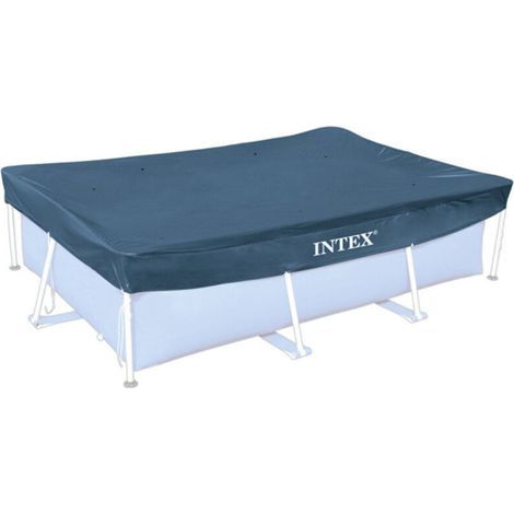 Couverture de piscine rectangulaire 300x200 cm 28038 INTEX Couverture de piscine piscine toile anti-poussière épaissie (1/4)