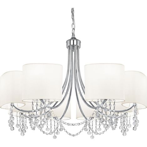 Searchlight Nina - Lampadario a 8 luci multibraccio finitura cromata, attacco E14 (1/5)