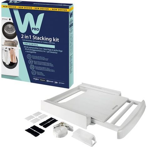 WPRO Kit de superposition lave-linge / sèche-linge - SKPN101
