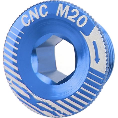 M20-Kurbelschraube aus Aluminiumlegierung für Fahrräder, blaue Kurbelbefestigung, Tretlagerachsenschrauben. (1/5)