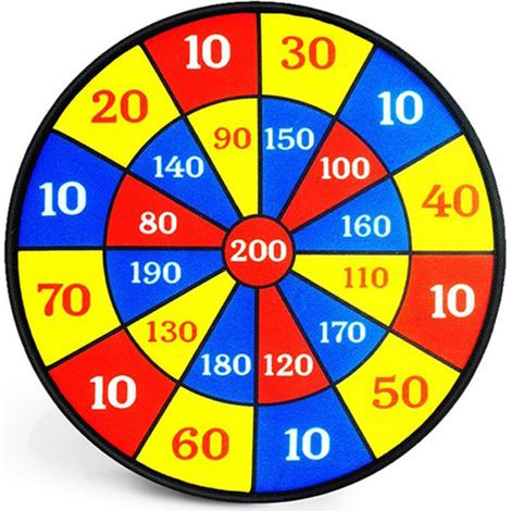 Jeu de fléchettes pour enfants, jeux et activités sportives d'intérieur et d'extérieur, jeu de fléchettes sécurisé avec 3 fléchettes et 6 balles (1/5)