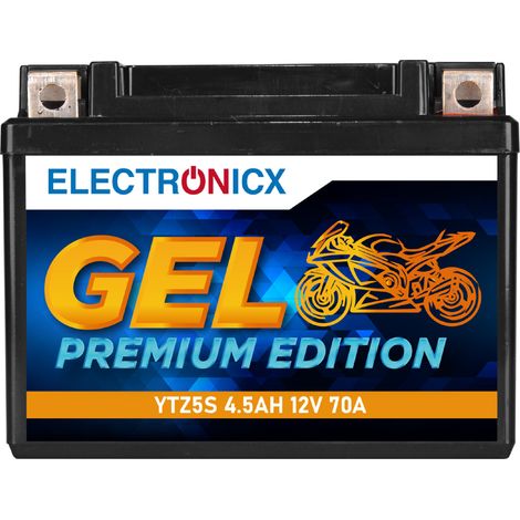 Electronicx GEL Motorradbatterie 12V 4,5Ah 70A YTZ5-S JMTZ5S - Wartungsfrei & Leistungsstark - Premium Batterie 12V Wartungsfrei - Versand DE (1/5)
