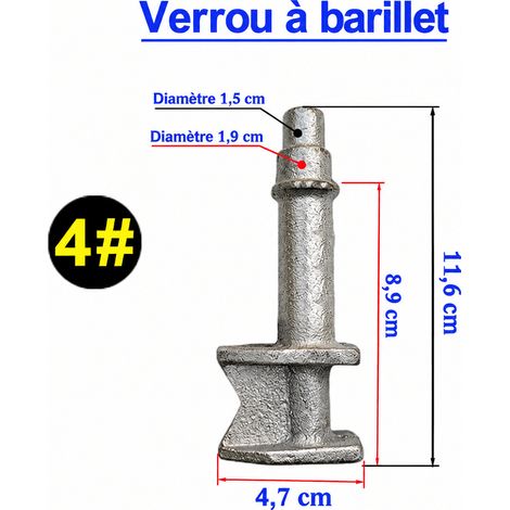Pêne de crémone n° 4 standard pour porte de conteneur et camion fourgon 4 réf 7936 20 g – Livraison gratuite