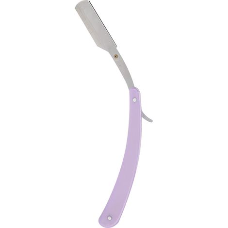 Porte-rasoir manuel rétro pour homme, style classique, pliable, violet. (1/5)