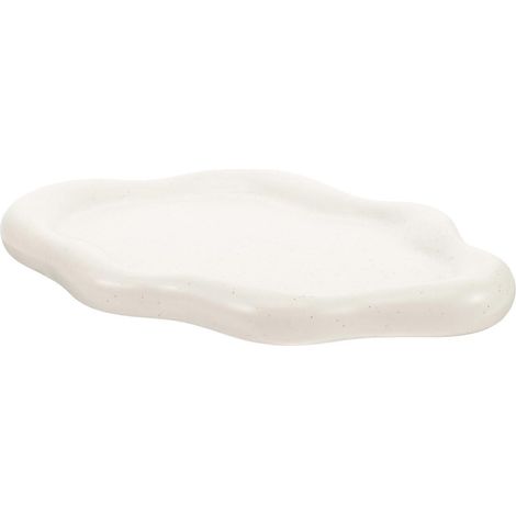 Plat à bijoux en céramique en forme de nuage, pouvant servir de porte-bagues ou de plateau de rangement. (1/5)