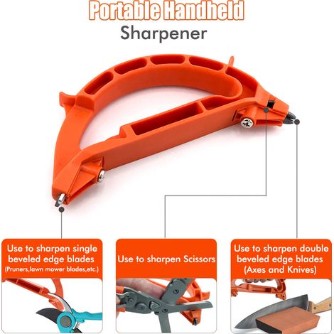 Affûteur Portable 3-en-1 – Pour Ciseaux, Sécateurs de Jardin, Haches et Outils Tranchants (1/5)