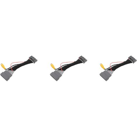 3 câbles adaptateurs pour caméra de recul de voiture avec connecteur vidéo pour Honda CRV Civic EXI 2012-2016 (1/5)