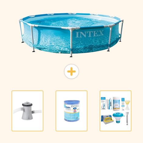 Intex Piscine Tubulaire Ronde - 305x76 cm - 4-pièces S22439 (1/5)