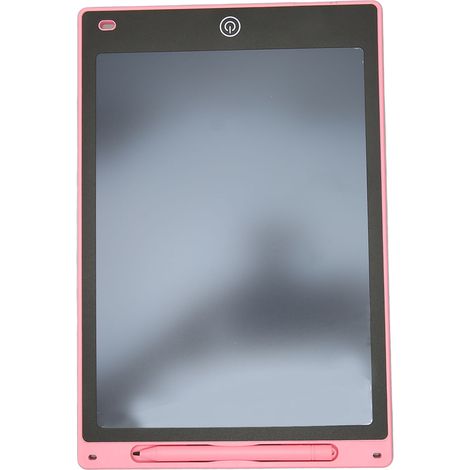 10-Zoll-LCD-Schreibtablett, wiederverwendbares elektronisches Zeichenbrett für Kinder, rosa Farbspur