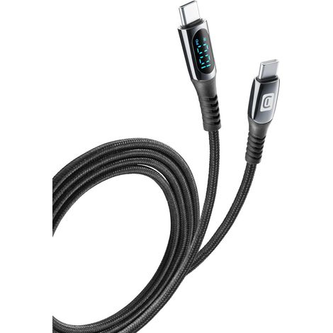 CellularLine 2m USB-C/USB-C Display Cable - Black (1/5)