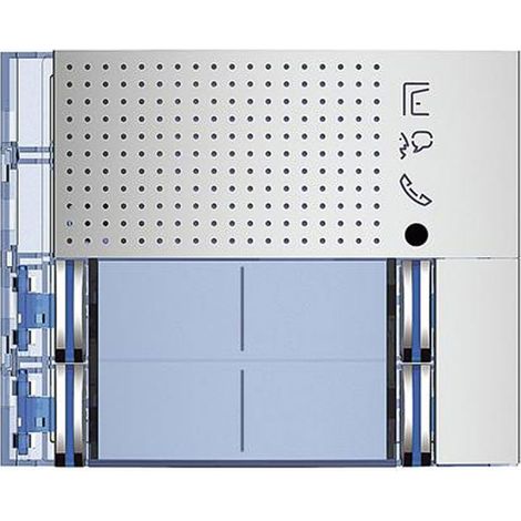 Façade Sfera New pour module électronique audio 4 appels/2 rangées Allmetal BTICINO 351181