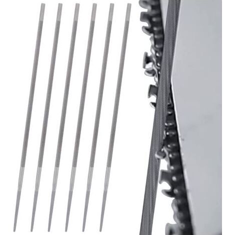 4,8 mm runde Kettensägenkettenfeilen, 6 Stück, runde Schärffeilen zum Reparieren und Schärfen (1/5)