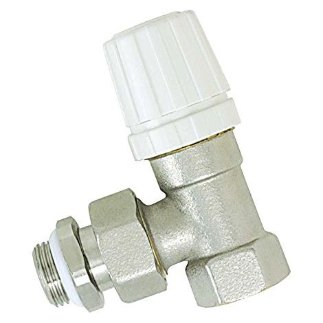 Robinet de radiateur équerre 12 x 17 thermostatique avec tête