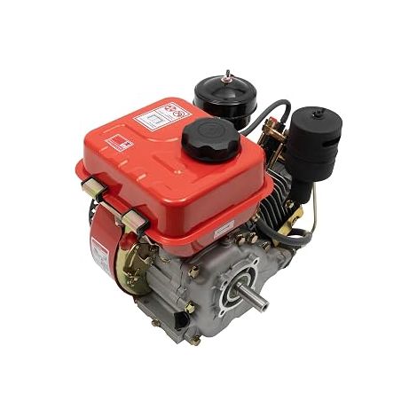 Moteur diesel monocylindre 4 temps, pompe à eau diesel, moteur Go Kart, protection contre les manques d'huile, démarreur manuel moteur monocylindre avec fonction de protection contre les (1/5)